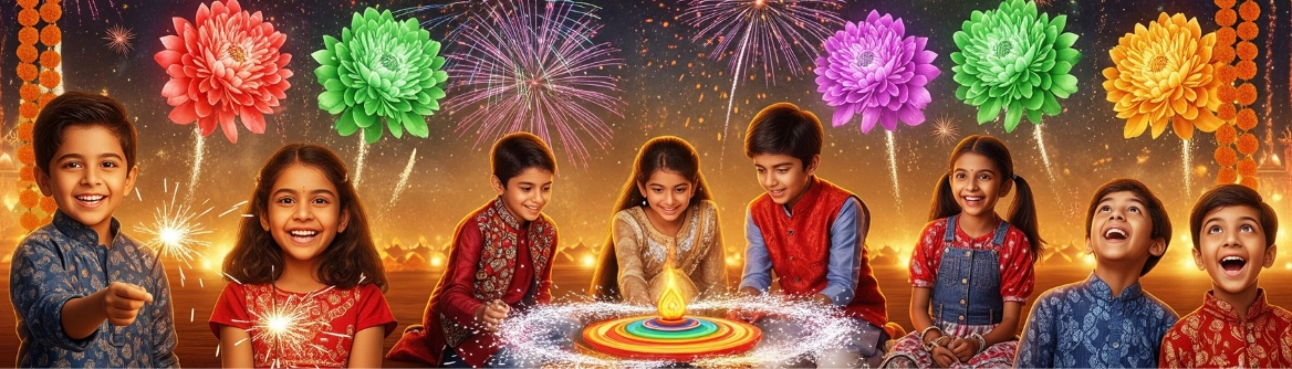 Joyful Bursts Fireworks Display